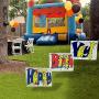 Happy Birthday BirthYay! Yard Sign - Large Colorful Bright Letters - Weatherproof Coroplast - 3 Sturdy Metal Stakes