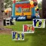 Happy Birthday BirthYay! Yard Sign - Large Colorful Bright Letters - Weatherproof Coroplast - 3 Sturdy Metal Stakes Happy Birthday BirthYay! Yard Sign - Large Colorful Bright Letters - Weatherproof Coroplast - 3 Sturdy Metal Stakes