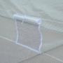 Outsunny 11.5 x 10 x 7 Outdoor Portable Walk-in Tunnel Greenhouse with Roll-up Windows & Zippered Entrance, White
