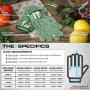 Glove Station Ultra Durable Series Cut Resistant Gloves - High Performance Level 5 Protection, Food Grade (Medium, Mint Green)