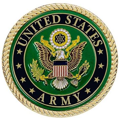 Army Medallion – 2 Inches – U.S. Army Seal Metal Emblem - Army Gifts