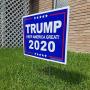 VIBE INK President Donald Trump - Keep America Great! 2020 Political Campaign Rally Yard Sign (24''x18'') Included Metal Stake - Made in America, Waterproof, Double Sided Print (Blue)