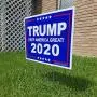 VIBE INK President Donald Trump - Keep America Great! 2020 Political Campaign Rally Yard Sign (24''x18'') Included Metal Stake - Made in America, Waterproof, Double Sided Print (Blue) VIBE INK President Donald Trump - Keep America Great! 2020 Political Campaign Rally Yard Sign (24''x18'') Included Metal Stake - Made in America, Waterproof, Double Sided Print (Blue)