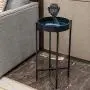 HAWOO Small Round Side Tables, Metal End Table with Removeable Wood Tray, (23.5'' Hx13.25 L), Adjust Accent Snack Table Coffee Table Nightstand for Living Room Bedroom, Navy HAWOO Small Round Side Tables, Metal End Table with Removeable Wood Tray, (23.5'' Hx13.25 L), Adjust Accent Snack Table Coffee Table Nightstand for Living Room Bedroom, Navy