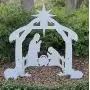 Teak Isle Christmas Outdoor Nativity Set, Yard Nativity Scene Teak Isle Christmas Outdoor Nativity Set, Yard Nativity Scene