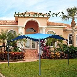 Mefo garden 12 x 12 ft Outdoor Patio Swan Gazebo Canopy for Backyard, Iron, 250gsm Polyester Canopy, Blue