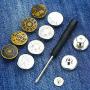 MANMANFEI No Sew Button 17mm Replacement Jean Buttons,15 Sets Instant Adjustable Pants Button Metal Copper Button Replacement Kit Adds Or Reduces an Inch to Any Pants Waist in Seconds