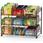 Simple Houseware Stackable Can Rack Organizer, Bronze Simple Houseware Stackable Can Rack Organizer, Bronze
