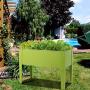 Giantex Raised Garden Bed, Elevated Planter, Metal Plant Box with Legs, Standing Garden Stand, Indoor and Outdoor Grow Container for Vegetables and Flowers (25'' L x13W x18 H)