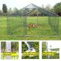 walsport Large Chicken Coop Walk-in Metal Hen Cage with Waterproof Cover, Enclosure Playpen for Backyard Farm Outdoor