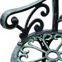 Outsunny 40'' Cast Aluminum Antique Rose Style Outdoor Patio Garden Park Bench - Antique Green