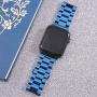 Miniseas Band Compatible with Apple Watch Band 38mm 42mm Stainless Steel Wristband Metal Buckle Clasp Strap Replacement Bracelet for iWatch Series 5/4/3/2/1 40mm 44mm (Blue, 38MM-40MM)