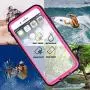 Waterproof Case for iPhone 8 Plus/iPhone 7 Plus Case, Shockproof Full-Body Rugged Case with Built-in Screen Protector for Apple iPhone 8 Plus / 7 Plus - (Pink)