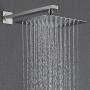 HIMK Shower System, Brushed Nickel Shower Faucet Set with Valve and 10 Rainfall Shower Head System, Handheld Shower head,Luxury Wall Mount Rain Shower Combo Set for Bathroom All Metal