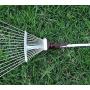 Winslow&Ross Telescopic Metal Rake 63 Inch Adjustable Folding Leaves Rake for Quick Clean Up of Lawn and Yard, Garden Leaf Rake - Perfect for Synthetic Grass Lawn Leaf Carpet Pet Hair Remove
