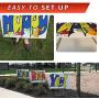 Happy Birthday BirthYay! Yard Sign - Large Colorful Bright Letters - Weatherproof Coroplast - 3 Sturdy Metal Stakes