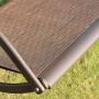 PURPLE LEAF 2-Seat Deluxe Outdoor Patio Porch Swing with Weather Resistant Steel Frame, Brown