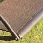 PURPLE LEAF 2-Seat Deluxe Outdoor Patio Porch Swing with Weather Resistant Steel Frame, Brown PURPLE LEAF 2-Seat Deluxe Outdoor Patio Porch Swing with Weather Resistant Steel Frame, Brown