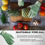 Glove Station Ultra Durable Series Cut Resistant Gloves - High Performance Level 5 Protection, Food Grade (Medium, Mint Green)