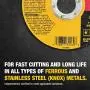 DEWALT Cutting Wheel, General Purpose Metal Cutting, 4-1/2-Inch, 5-Pack (DW8062B5) DEWALT Cutting Wheel, General Purpose Metal Cutting, 4-1/2-Inch, 5-Pack (DW8062B5)
