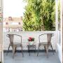Metal Dining Chairs Set of 4 Patio Chiar Indoor Outdoor Metal Chairs Kitchen Metal Chairs 18 Inch Seat Height Restaurant Chair 330LBS Weight Capacity Tolix Side Metal Stackable Bar Chairs