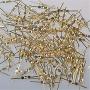 Waltz&F 33mm 300pcs Chandelier Connectors Clips Pins for Fastening Crystals Parts, Chandelier Replacements (Gold, 33mm)
