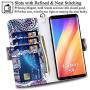 Mefon Galaxy S9 Wallet Case Leather Detachable, Durable Slim, Enhanced Magnetic Closure, with Wrist Strap, Card Slot, Kickstand, Luxury Flip Folio Phone Cases for Samsung Galaxy S9 5.8 (Phoenix)