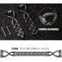 Supoix Compatible for Samsung Galaxy 3 41mm/Galaxy Watch 42mm Band, 2 Pack 20mm Women Jewelry Bling Metal Replacement Strap Compatible for Active 2 Watch Band (Black)