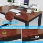 Tribesigns Modern Simple Style Computer Desk PC Laptop Study Table Office Desk Workstation for Home Office, Teak + Black Leg