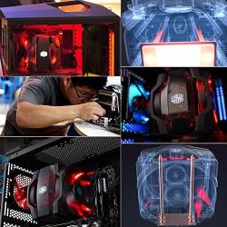 Cooler Master MasterAir Maker 8 High-end CPU Air Cooler, 3D Vapor Chamber Base, 8 Heatpipes, Aluminum Fins, Dual Silencio FP120 Fans AMD/Intel LGA1151/2066