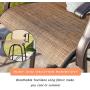 LOKATSE HOME 2 Piece Bar Height Patio Chairs Outdoor Swivel Stools Set Furniture with All Weather Metal Frame, Khaki
