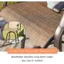LOKATSE HOME 2 Piece Bar Height Patio Chairs Outdoor Swivel Stools Set Furniture with All Weather Metal Frame, Khaki LOKATSE HOME 2 Piece Bar Height Patio Chairs Outdoor Swivel Stools Set Furniture with All Weather Metal Frame, Khaki
