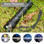 Feyachi FL11-MB Tactical Flashlight 1200 Lumen Matte Black LED Weapon Light with Picatinny Mount, Rechargeable Batteries and Pressure Switch Included