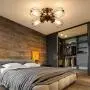 Vintage Ceiling Light Industrial Semi-Flush Mount Ceiling Light Metal Fixtures Painted Finish; Moonkist (with 4 Light) (Bronze) Vintage Ceiling Light Industrial Semi-Flush Mount Ceiling Light Metal Fixtures Painted Finish; Moonkist (with 4 Light) (Bronze)