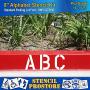 Pavement Stencils - 8 inch Alphabet KIT Stencil Set - (28 Piece) - 8'' x 6'' x 1/8'' (128 mil) - Pro-Grade