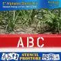 Pavement Stencils - 8 inch Alphabet KIT Stencil Set - (28 Piece) - 8'' x 6'' x 1/8'' (128 mil) - Pro-Grade