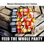 Cave Tools Barbecue Skewers Set (10) - Stainless Steel Wide BBQ Kabob Sticks - 12 Inch Flat Metal Shish Kabab with Food Remover Disc for Grilling