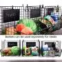 X-cosrack 3 Tier Metal Wire Baskets -Wall Storage Basket Organizer with Wheel, S-Hooks,Adjustable Chalkboards- Hanging Baskets for Kitchen,Fruit, Vegetables, Toiletries, Bathroom Rack(Black) X-cosrack 3 Tier Metal Wire Baskets -Wall Storage Basket Organizer with Wheel, S-Hooks,Adjustable Chalkboards- Hanging Baskets for Kitchen,Fruit, Vegetables, Toiletries, Bathroom Rack(Black)