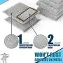 SPONGENATOR Kitchen Scrubbing Sponges - Heavy Duty Non-Scratch Scrubbing Cleaner Sponges in 1 Color - Multi-Surface Non-Metal Dish Scouring Scrubbers for Fast Cleaning. 6pack
