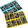 Ahyuan 16 Pieces IQ Test Mind Game Toys IQ Toys Brain Teaser Metal Wire Puzzles Magic Trick Toy Metal IQ Puzzle for Kids and Adults (Silver)