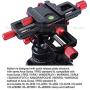 iShoot Universal All Metal 150mm 4-Way Macro Focusing Rail Slider Close-up Shooting Head Camera Support Bracket Holder with Arca-Swiss Fit Clamp and Quick Release Plate in Bottom for Tripod Ballhead