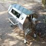Titan Great Outdoors 35W Stainless Steel Rotisserie Grill Roaster w/Glass Hood 85 LB Capacity