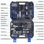 210-Piece Household Tool Kit, PROSTORMER General Home/Auto Repair Tool Set with Hammer, Pliers, Screwdriver Set, Wrench Socket Kit and Toolbox Storage Case - Perfect for Homeowner, Diyer, Handyman