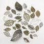 100g Craft Supplies Mixed Tree Leaves Pendants Beads Charms Pendants for Crafting, Jewelry Findings Making Accessory for DIY Necklace Bracelet (M091)