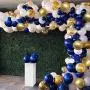 OuMuaMua 129Pcs Navy Blue Gold Balloon Arch Garland Kit, Navy White Gold Confetti Balloons with Balloon Accessories for Graduation Party Baby Shower Wedding Birthday Class of 2020 Prom Decorations OuMuaMua 129Pcs Navy Blue Gold Balloon Arch Garland Kit, Navy White Gold Confetti Balloons with Balloon Accessories for Graduation Party Baby Shower Wedding Birthday Class of 2020 Prom Decorations