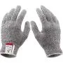 NoCry Cut Resistant Gloves - Ambidextrous, Food Grade, High Performance Level 5 Protection. Size Medium, Complimentary Ebook Included