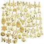Christmas Charms Pendants,100 Gram(60-70 pieces) Alloy Pendants Mixed Styles for Crafting Jewelry Making Accessory DIY Necklace,Gold Christmas Charms Pendants,100 Gram(60-70 pieces) Alloy Pendants Mixed Styles for Crafting Jewelry Making Accessory DIY Necklace,Gold