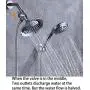 G-Promise 100% Solid Metal Shower Arm Diverter for Hand Held Showerhead and Fixed Spray Head ∣ G 1/2 3-Way Bathroom Universal Shower System Replacement Part (Chrome diverter)