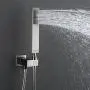 HIMK Shower System, Brushed Nickel Shower Faucet Set with Valve and 10 Rainfall Shower Head System, Handheld Shower head,Luxury Wall Mount Rain Shower Combo Set for Bathroom All Metal HIMK Shower System, Brushed Nickel Shower Faucet Set with Valve and 10 Rainfall Shower Head System, Handheld Shower head,Luxury Wall Mount Rain Shower Combo Set for Bathroom All Metal
