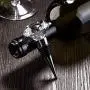 Decorative Metal Wine Stopper with Gift Box – Crystal Top and Silicone Seal – An Elegant, Secure Method of Sealing Any Open Wine Bottle